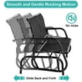 thumbnail image 6 of AECOJOY Steel Outdoor Glider Bench - Black, 6 of 9