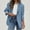 Blue, variant on Ayfxijin Winter Coats for Women,Solid Blazers For Women Business Long Sleeve Lapel Open Front Suit Jacket Lining Work