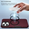 thumbnail image 2 of Magnetic Phone Case for iPhone 14 Pro Max Compatible with Magsafe, Military-Grade Shockproof Protective Case with Built-in Magnet Circle for iPhone 14 Pro Max, MS Claret, 2 of 18