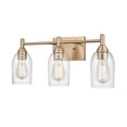thumbnail image 4 of Millennium Lighting  Arlett 3 Light Vanity fixture in Multiple Finishes with Clear Glass Shades Modern Gold Gold Painted, 4 of 5