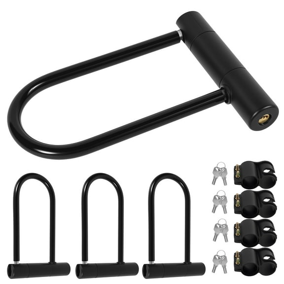 Ikoopy Bike U Lock Heavy Duty Bicycle Locks Anti Theft Bicycle Secure Locks with Keys and Mounting Bracket for Electric Scooter Mountain Bikes Road Bicycles Doors