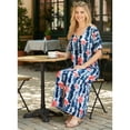 thumbnail image 4 of HAPPY BAY Women's Beachwear Swimsuit Coverups for Women Summer Cover ups for Swimwear Women Button up Beach Dress Night T Shirt L-XL Black_AC652, 4 of 5