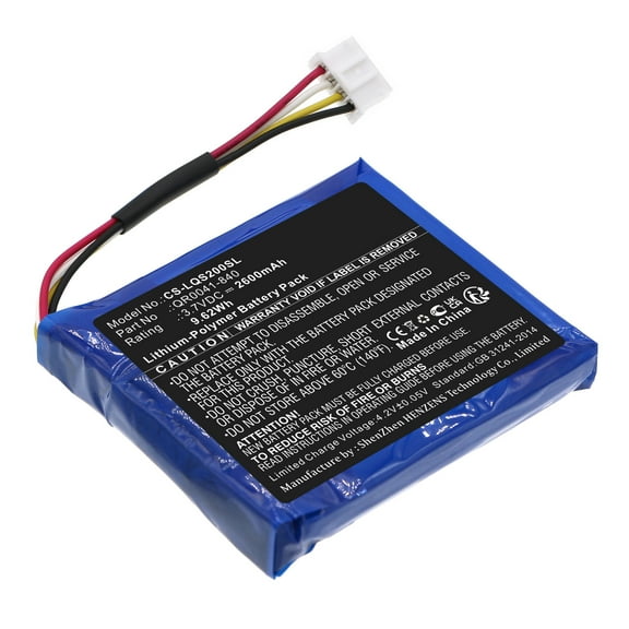 Replacement Battery for Qolsys IQ Panel 2,IQ Panel 2 Plus,IQ Panel 2 Touch Panel,PN:QR0041-840,SP584646-1S2P,3000mAh