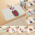 thumbnail image 2 of Christmas Bathroom Mat Non-slip Lovely Entry Door Mat Bath Mat for Home, 2 of 9