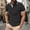 Black, variant on Polo Shirt Big and Tall Size Golf Pique Y2k Tops Men's Colorblocked Pocket Short Sleeve Button-Up Turndown Collar Pullover Casual Fashion Top White M