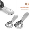 thumbnail image 4 of Stainless Steel Bowl 304 Stainless Steel Triangular Measuring Spoon Measuring Cup Measuring Spoon * 2 Kitchen Essentials 2Pcs，Stainless Measuring Coffee Scoop Tablespoon Short Handle, 4 of 9