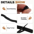 thumbnail image 4 of Door Weather Stripping 9.8FT, 13mm W x 12mm H EPDM Car Door Rubber Edge Trim Seal Strip Gasket with Side Bulb Fit 0.5mm to 2.5mm Edge for Electrical Cabinet Car Boat Truck, Black, 4 of 7