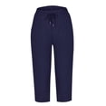 thumbnail image 4 of WILLBEST Pantalones Casuales de Mujer para Uso Diario, Diseño Sólido y Cómodo para el Verano, Fácil Cuidado y Opciones de Estilo Versátiles. Extra Grande, 4 of 4