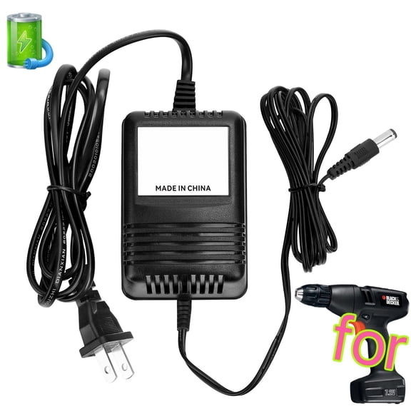 9V Charger Compatible with Black & Decker 9099KCAB 7.2V cordless screwdriver drill