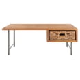 thumbnail image 5 of SAFAVIEH Allester 1 Rattan Drawer Coffee Table, Brown/Black, 5 of 14
