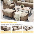 thumbnail image 6 of ELPOSUN 5-Seat Outdoor Patio Furniture Set - Modular Wicker Sectional Sofa & Thickened Cushions for Garden, Porch, Yard, and Poolside, 6 of 7