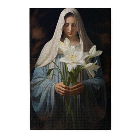 1000 PCS Sisters Of Our Lady Of The Lilies 1000 Piece Art Jigsaw Puzzles Brain Challenge Puzzles Suitable For Entertaining With Family During Holidays Classic Religious Wooden Puzzles As Home Decor