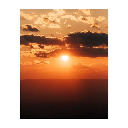 Blue Ridge Parkway Sunset 01 - Buena Vista Virginia Photography Unframed Wall Art Print 8 x 10 inches