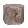 thumbnail image 6 of Benjara 7.9 in Round Tree Stump Cement Garden Stool, Weathered Brown, 6 of 11