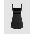 thumbnail image 2 of Ruched Square-Neck Mini Dress, 2 of 6