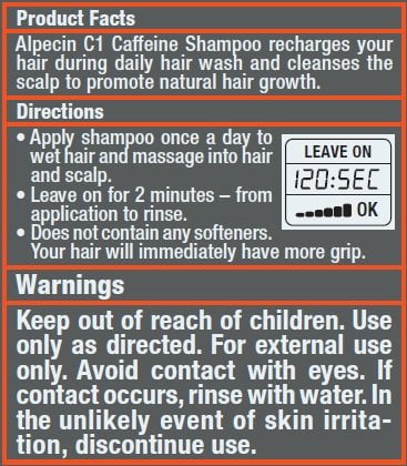 religion Isolere fuldstændig alpecin c1, caffeine shampoo, 12.68 fl oz (pack of 2), caffeine shampoo  cleanses the scalp to promote natural hair growth, leaves hair feeling  thicker and stronger - Walmart.com