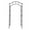 Black 7.5FT, variant on HengDidi Thickened Tube Garden Arch Trellis, 3.6x7.5Ft, Metal Archway Arbor Stable Outdoor Garden Trellis for Climbing Plants, Party Wedding Arch Decoration
