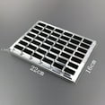thumbnail image 6 of Rings Display Tray Holder Box Acrylic Velvet Holds 42 Rings Organizer Holder Black, 6 of 8