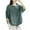 Green, variant on Uaswgudfs Women's Drawstring Hem Crew Neck T-Shirt: Short Sleeve Summer Top with Ultra-Soft Lightweight Casual Fabric Blue L