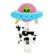 thumbnail image 1 of Portacredencial Retráctil Con Forma De Vaca Abducida Por OVNI, Original Portaidentificación Con Temática Alienígena, Divertido Accesorio Para Eventos, Clip Seguro Con Detalle Brillante, 1 of 8