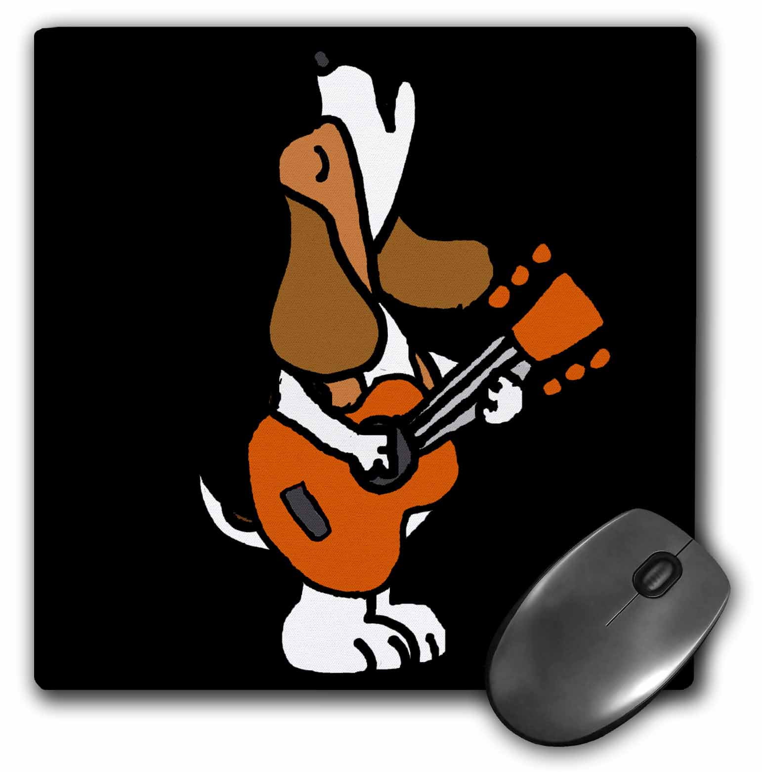 3dRose Funny Cute Singing Beagle Puppy dog Playing Guitar Music Cartoon - Mouse Pad, 8 by 8-inch (mp_340720_1) 3dRose Funny Cute Singing Beagle Puppy dog Playing Guitar Music Cartoon - Mouse Pad, 8 by 8-inch (mp_340720_1)
