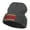Dk Grey, variant on Caution Zombies Ahead Embroidered Long Beanie - Navy OSFM