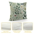 thumbnail image 4 of Creowell Spring Floral Pillow Covers Sage Green Herb Wildflower Botanical Plant Throw Pillow Cover Spring Decor Pillowcase Vintage Farmhouse  Cushion Cover for Home Sofa, 4 of 5