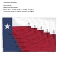 thumbnail image 2 of TOPFLAGS State Of Texas TX Flag 4x6 Feet Embroidered Star Sewn Stripes Heavyweight 210D Oxford Nylon Flags Vivid Color Heavy Duty Header Brass Grommets 4 Rows Hemming Texas TX Flag, 2 of 7