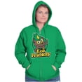 thumbnail image 3 of Woodsy Owl Eco Friendly Cute Forest Zip Up Hoodie Men's Women's Brisco Brands M, 3 of 6