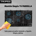 thumbnail image 4 of Parrilla de gas SUPRA Signature, Spyder 87 empotrable de 5 Quemadores de Cristal Templado Negro Mate, 4 of 11