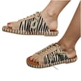 thumbnail image 4 of Sandalias planas con punta abierta para mujer, sandalias cómodas, informales, cómodas, para playa Wmkox8yii hj789, 4 of 8