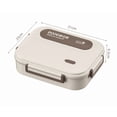 thumbnail image 3 of Adults Bento Lunch Box Set with Thermo Bag, 2800ML 316 Stainless Steel Bento Box, Leakproof 5-Compartment Lunch Box, Built-in Utensil and Sauce Container for Work, Dining Out, 3 of 6