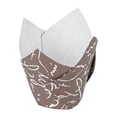 thumbnail image 5 of Panificio 2 oz Tulip Chocolate Wisp Paper Tall Baking Cup - 3 1/4" x 3 1/4" x 3" - 200 count box, 5 of 11
