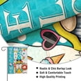 thumbnail image 3 of Welcome Summer Gnome Pool Small Decorative Garden Flag, Swimming Beach Coastal Sea Yard Lawn Outside Decor, Seasonal Burlap Outdoor Home Decoration Double Sided 12.5 x 18, 3 of 6