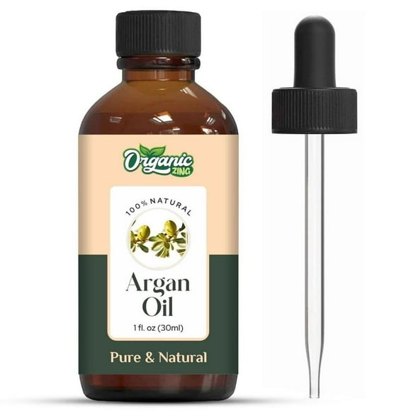 Aceite de Argán Zing Orgánico Puro y Natural para Cuidado de Piel, Rostro y Cabello 30ml