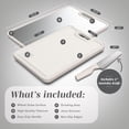 COOK WITH COLOR Titanium Cutting Boards for Kitchen, 3 Pc Cutting Board ...