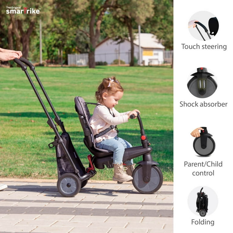 SmarTrike Flow 6 in 1 Folding Jogger Stroller Tricycle for Unisex