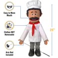 thumbnail image 3 of Títere Chef Luigi de Silly Puppets, 63 cm, muñeco de ventrílocuo, 3 of 5