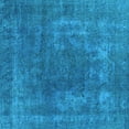 thumbnail image 1 of Ahgly Company Indoor Square Oriental Light Blue Industrial Area Rugs, 4' Square, 1 of 4