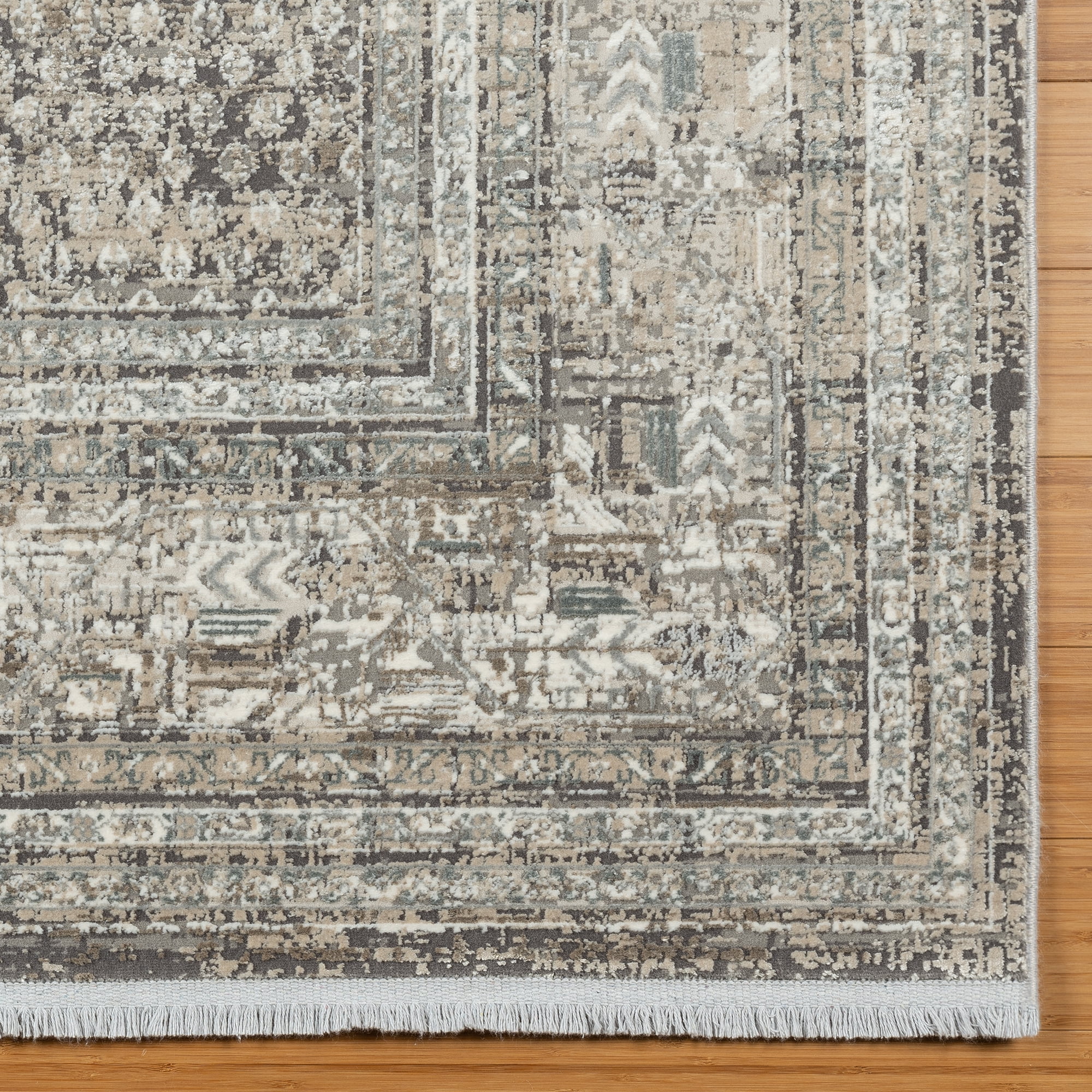 Gertmenian Florance Modica Transitional Oriental Grey Indoor Area Rug, 8x10
