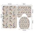thumbnail image 3 of Cute Cartoon Dachshund Bathroom Rugs Sets 3 Piece,Toilet Cover Set,Absorbent Non Slip Bathroom Mats Sets with U-Shaped Contour Rug Toilet Rug Set, 3 of 5