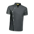 thumbnail image 2 of Vestes de Chef Été Manches Courtes Respirantes Taille 3TG Gris, 2 of 8