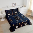 thumbnail image 4 of Erosebridal Tribal Aztec Comforter Sets Full Size,Black Comforters & Duvets,Geometry Room Decor,3-Piece, 4 of 7