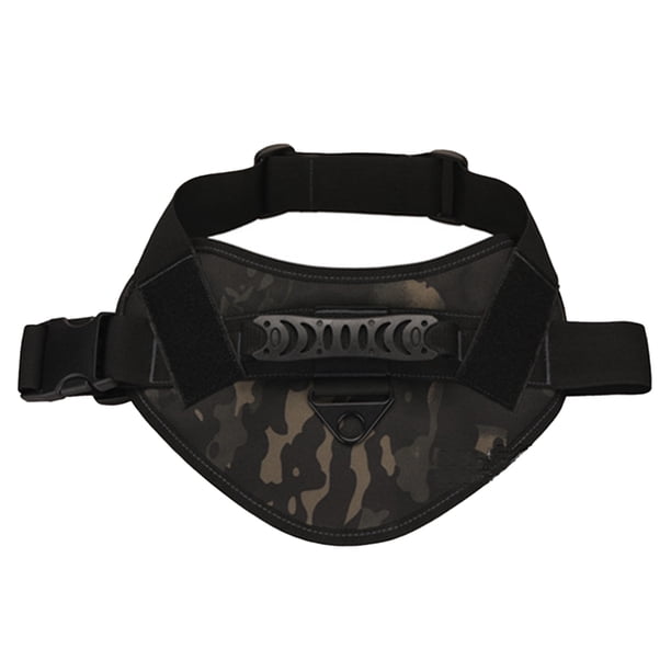 Yuarrent Arnés tipo chaleco para perro, ropa de trabajo ajustable, rodamiento, suministros duraderos para mascotas, accesorios para correr, resistente al Escalada camuflaje negro Yuarrent OD024180-03