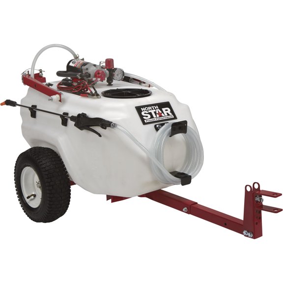 NorthStar Tow-Behind Trailer Boom Broadcast and Spot Sprayer, 21 Gallons, 2.2 GPM, 12 Volt DC