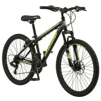 Mongoose Excursion 21 Speeds 24 Inch Mountain Bike (black / yellow)