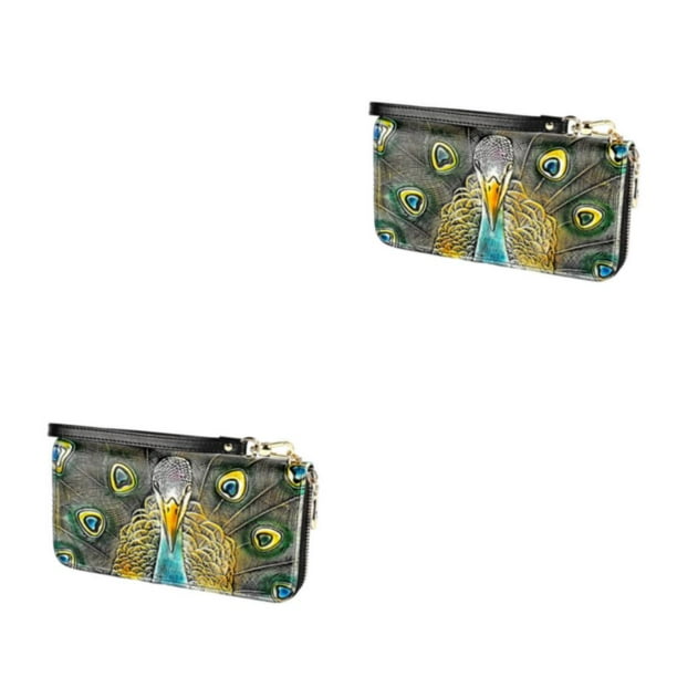 Monedero de cuero Sonducket para mujer cremallera portátil elegante resistente al agua con bolsillo para tarjetas
