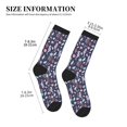 thumbnail image 3 of Vsdgher Watercolor Marine Animals Unisex Crew Socks Lightweight Breathable Ventilation Ankle Socks, Mid-calf socks for Daily, 3 of 7