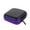 Purple, variant on ZZYuan New Arrivals Clearance Mini Zipper Hard Leather Earphone Storage Bag Earphone Pouch Box