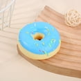 thumbnail image 1 of Decompression Doughnut Upgrade Toy, Venting Stress Relief Simulation Physical Pinching Fidget Toy with Music Sound Slow Rising Anxiety Relief Sensory Play for Kids Adults(Blue), 1 of 6